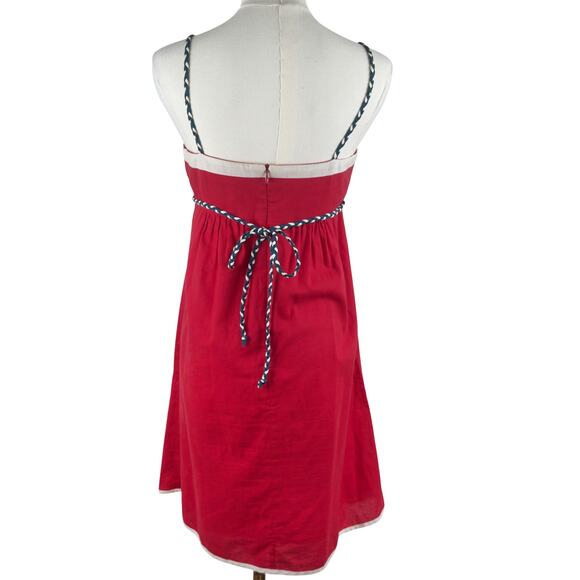 Voom by Joy Han Red Doves Mini Dress SMALL Y2K Rockabilly ASO Paris Hilton - Picture 3 of 7